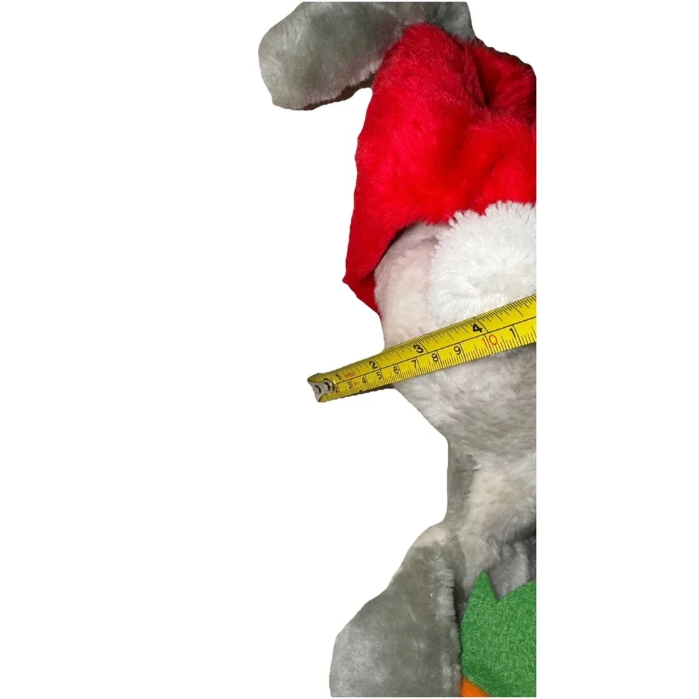 Vtg Bugs Bunny Plush Christmas Stocking Santa Hat Carrot Warner Bro 1990 24